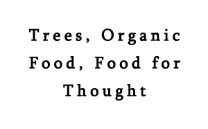 Trees, Organic Food, Food for Thought Logo